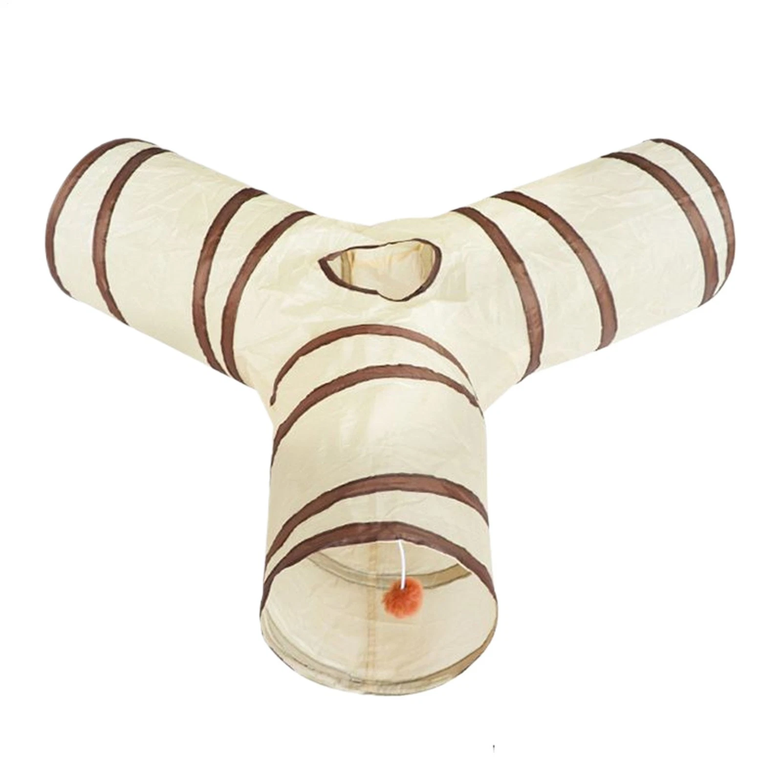Collapsible Pet Cat Tunnel Tube Interactive Indoor Cats Peek Hole Kitten Toy