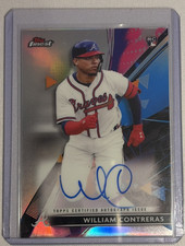 2021 Topps Finest - Finest Autographs William Contreras #FA-WC (AU, RC)