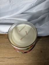 Partylite Scarlet Sunflower 3 Wick Jar Candle lit once 13.2 oz