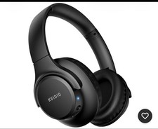 KVIDIO Over-Ear Ear-Cup Headband Headphones, Double Earpieces, Black