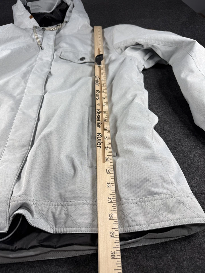 Roxy Jacket Womens 2XL Gray DryFlight 10K Waterproof Hooded Snow Ski Coat - Image 4 of 4