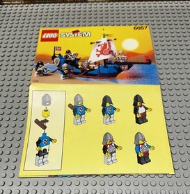 (L-2) LEGO&reg; System Classic Castle Sea Serpent 6057 Instructions Original Packaging Complete!