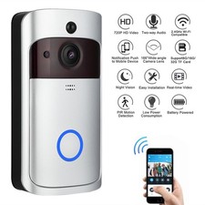 Wireless Wi-Fi Video Doorbell Two Way Audio Front Door Camera Bell Night Vision