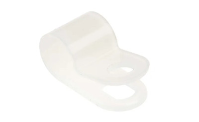 Nylon P Clips - RS PRO Natur Nylon Kabelklemme, 6,35 mm max. Konvolut geöffnete Packung