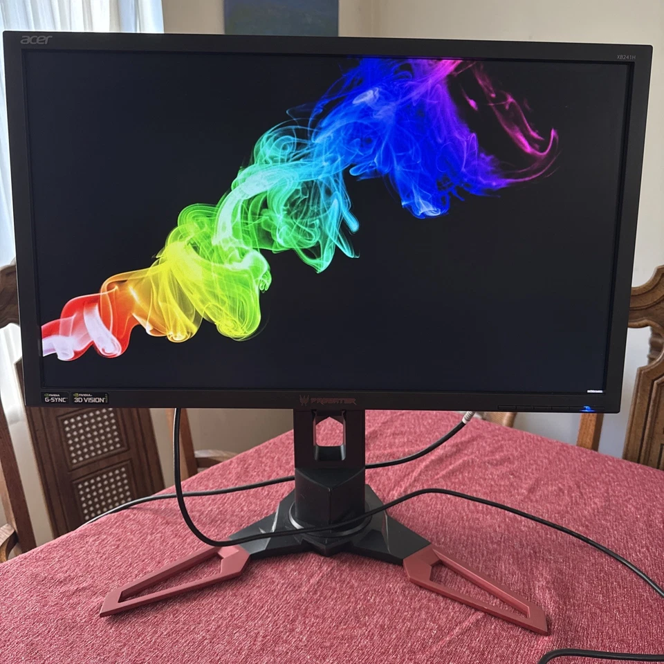 Acer Predator XB241H Bmipr 24-Inch 1080p NVIDIA G-Sync180Hz 2x2w speakers works - Image 3 of 4