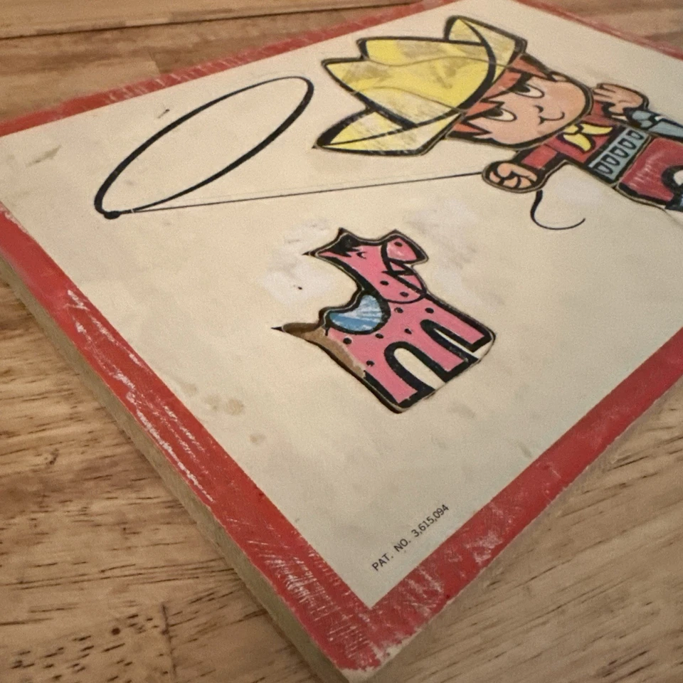 Vintage 1971 Connor Toy Billy Blue Cowboy 8 Piece Board Puzzle 2-6 Years - Image 3 of 4
