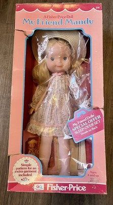 1978 Fisher Price Doll My Friend Mandy #211 Blonde Vintage - NIB