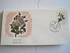 Belgium 1988 Centifolia Rose on stamp & collection cover....15-1