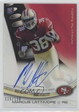 2013 Topps Platinum Rookie Refractors Black /150 Marcus Lattimore #A-ML Auto 2r8