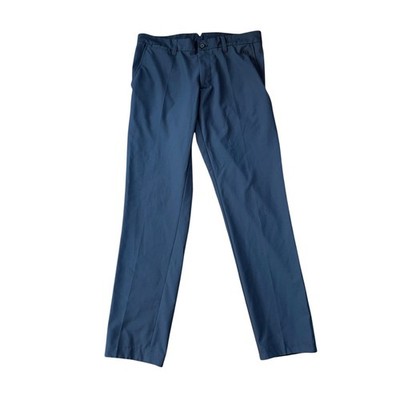 J Lindeberg Mens Elliot Golf Pants Navy Blue Slim Fit Performance Stretch 31/32