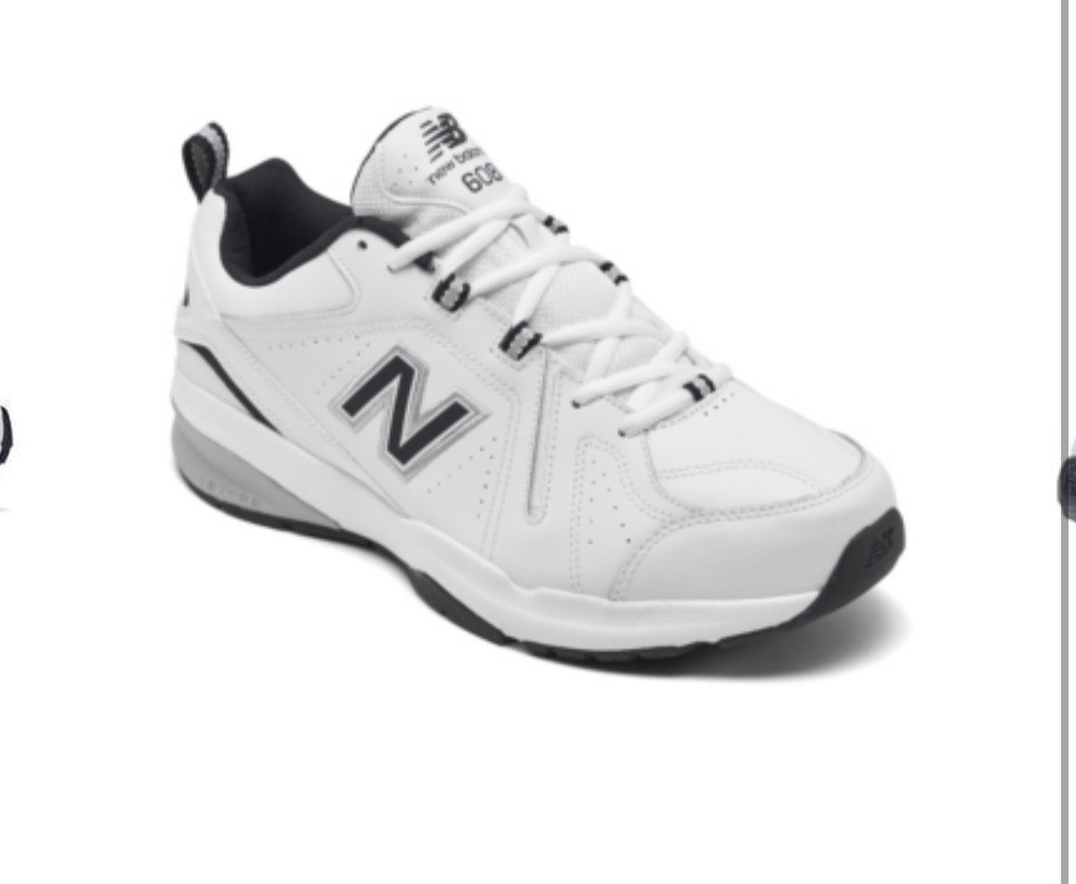 New Balance 608v5 White Mens Size 13 4E Wide Walking Casual Comfort Shoes Amazon.com | New Balance Mens Mx608v5 SMU (White/Team Royal  main image 2
