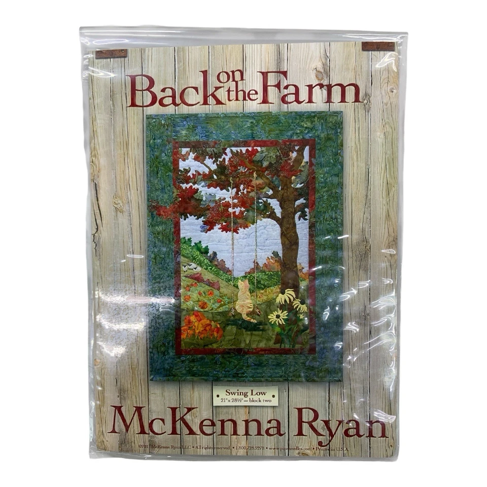 Lot Of Six Back On The Farm Quilt Pattern By McKenna Ryan Block 1/2/4/6/7/8 NIP - Image 4 of 4