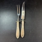 Sterling Silver Carving Set   Scrap Or Keep  + 1oz Troy Hollow Handle Dents