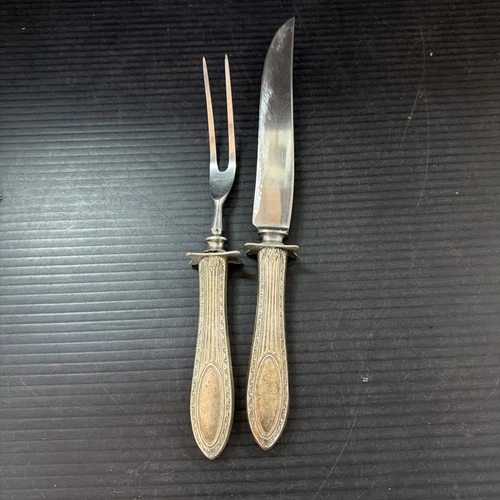 Sterling Silver Carving Set   Scrap Or Keep  + 1oz Troy Hollow Handle Dents