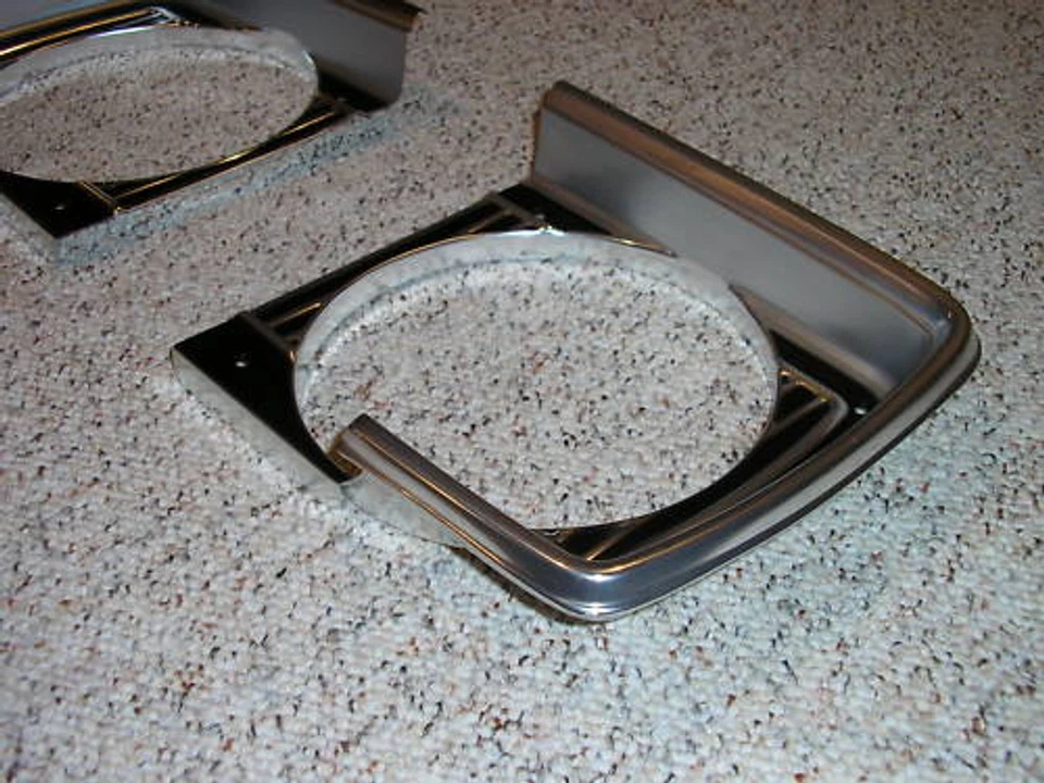 Biseles de faros cromados y negros para Dodge Dart 1967 67 bisel de lámpara moldura mopar Foto 3 de 4