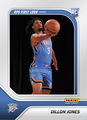 2024-25 Panini Instant Dillon Jones ROOKIE RPS FIRST LOOK Thunder #RPS-24 RC  