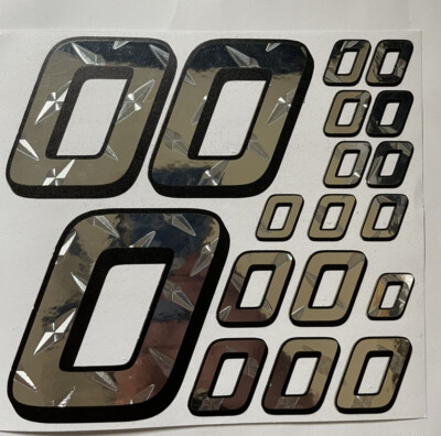 Discounted - Chrome Diamond plate  With Black   #0  R/c Box L