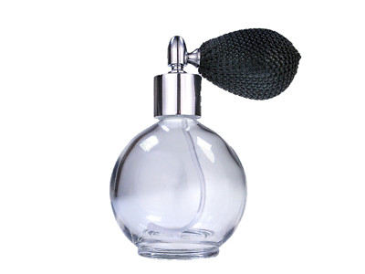 78ml Runde Parfümflasche Zerstäuber schwarze Glühbirne Pumpe, Trichter & Geschenkbox (SF)