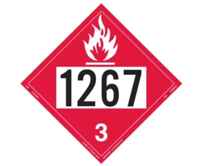 NMC QTY 25 1267 DOT PLACARD