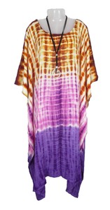 TIE DYE Kaftan Cover Up Beach Hippie Dress Boho Size 18 20 22 24 26 28 30