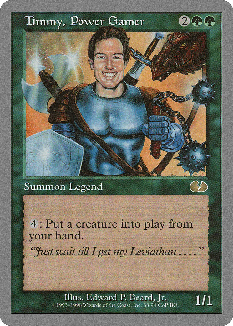 Timmy, Power Gamer Unglued PLD Green Rare MAGIC THE Timmy, Power Gamer Unglued PLD Green Rare MAGIC THE