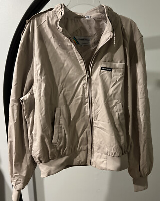 Members Only Jacket gray Mens sz 44 Vintage 80's Rainbow Label Europe Craft 