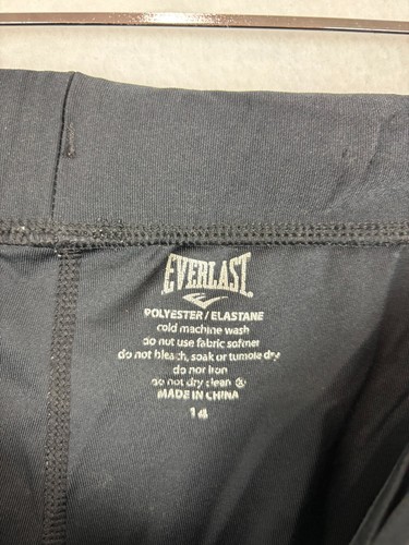 Everlast Womens Crop Leggings Sz 14 Elastic Waist Stretch Mid Rise Sporty Active - Picture 7 of 7