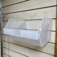 5  DISPLAY DISPENSER SLATBOX SLATWALL PLASTIC DIY STORAGE TUB PICK N MIX BOX