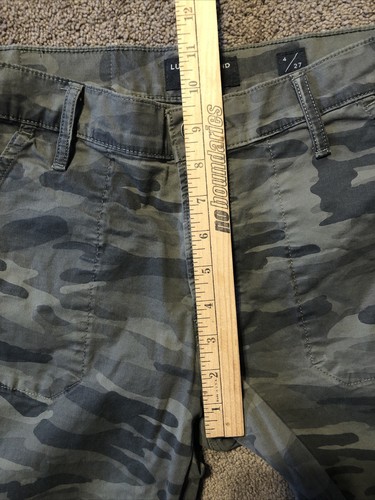 Lucky Brand • The Cargo• Women's Army Green Camo Pants Size 4/27 (26.5" Inseam) - Picture 9 of 12