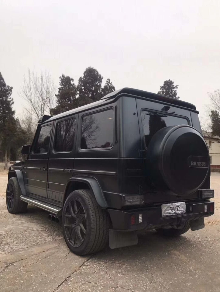 Alerón trasero de fibra de carbono real W463 apto para vagón Clase G G500 G550 G63 Foto 4 de 4