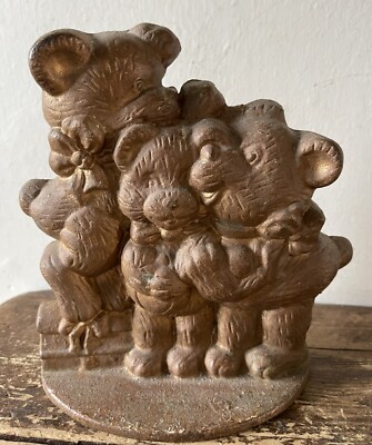 Bear Family Türstopper aus Gusseisen