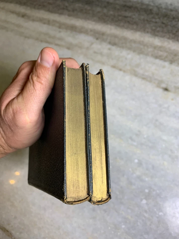 Antique 1920 Ornate Embossed Gilded Gilt Leather Original Plays W. S. Gilbert - Image 4 of 4