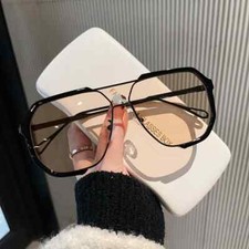 Oversized One Piece Sunglasses UV400 Retro Look Unisex Frame Punk Outdoor Style