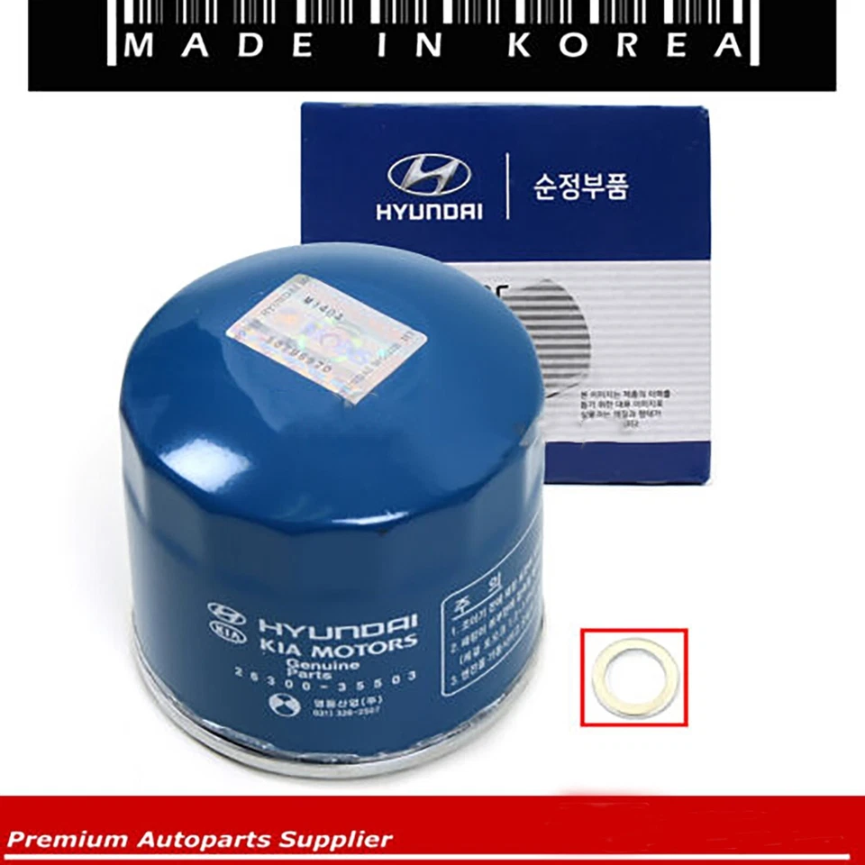 40PCS GENUINE Engine Oil Filters with Washers for HYUNDAI SCOUPE Kia 2.0 2.7 - Image 2 of 4