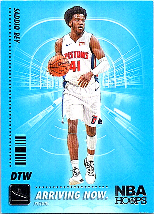 2020-21 Panini Hoops Basketball Arriving Now #SS-13 Saddiq Bey Pistons 