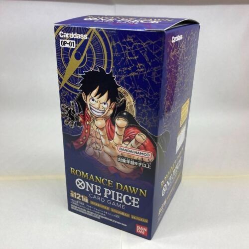 Jednoczęściowa kolekcjonerska gra karciana Romance Dawn OP-01 Booster Box Japoński Luffy - Zdjęcie 1 z 8