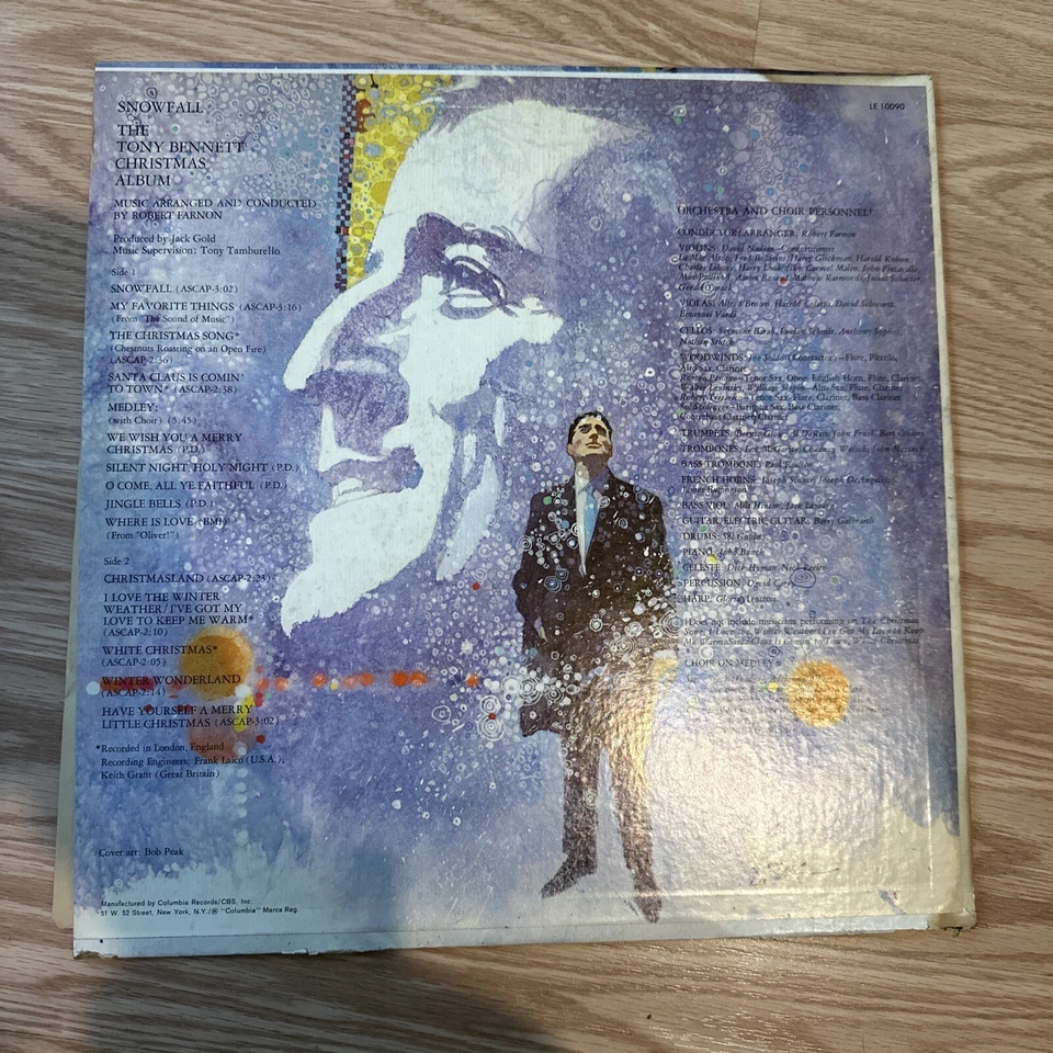 Vintage Vinyl Christmas Lot (Nat King Cole, Tony Bennett, & More) 5x Records Foto 3 de 4