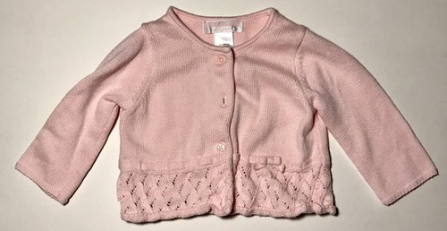 jack Girls Pink Cardigan Sweater 