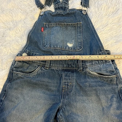 Levi’s Denim Jean Shortall Overalls Blue Levi Strauss Kids Youth Size 10 REG - Picture 6 of 14
