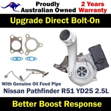 Turbo Pros Billet Turbo+Oil Feed Pipe For Nissan Pathfinder R51 YD25 2.5L 2010+