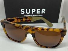 RetroSuperFuture 535 Flat Top Laca Spotted Havana Frame Sunglasses no box 