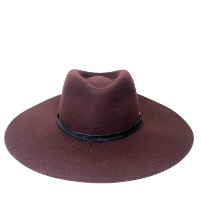 Rag & Bone Florence Wool Fedora Wide Brim Hat Small Wool Felt Fedora Best Fedora Hats Rag Bone Florence Wool Fedora main image 4