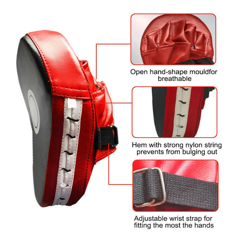 1Pair Kick Boxing Gloves Pad Punch Target Bag Men MMA Fight Sanda