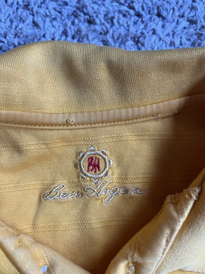 Vintage Ben Hogan Golf Polo Shirt Medium Whistling Straits Golf Resort Yellow - Image 2 of 4