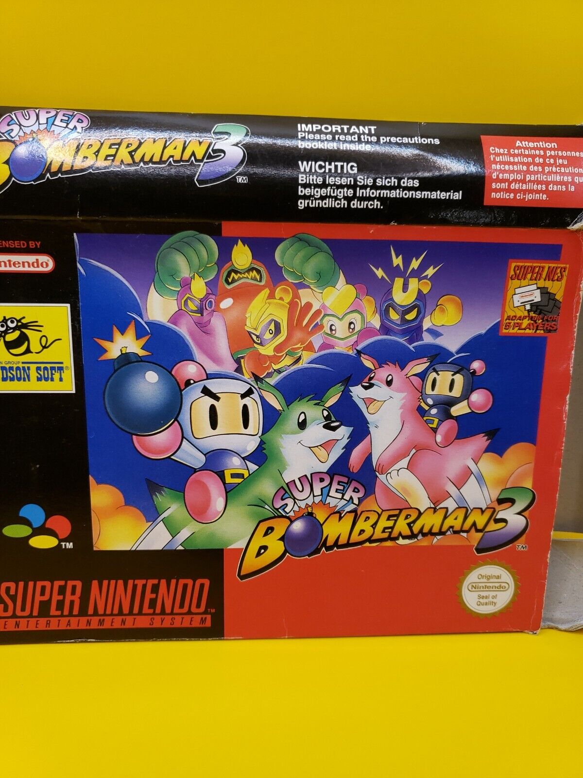 Super Nintendo Super Bomberman Box 