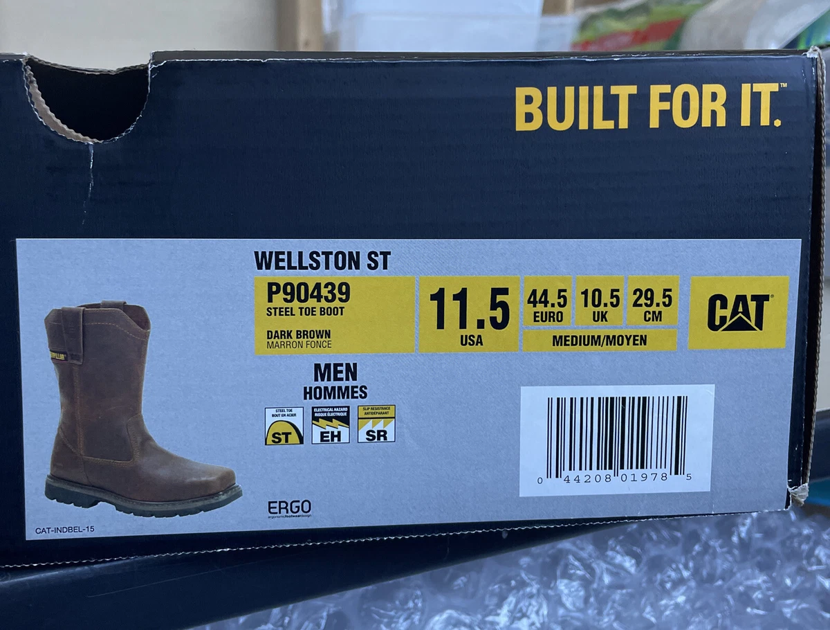 Cat wellston boots sale