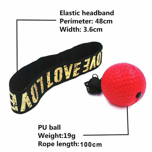 Speed Reflex Fight Ball & Head Band MMA Boxing Training Punch Boxer Box Exercise - Picture 4 of 16