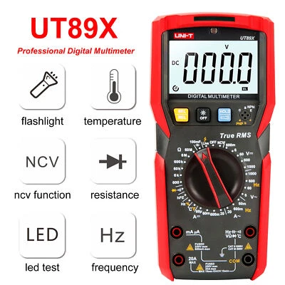 UNI-T UT89X/UT89XD NCV Measurement Multimeter Temperature Capacitance Resistance