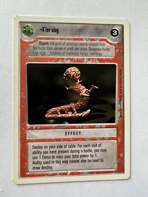 Star Wars White Border CCG Card K'lor'slug SWCCG FS Eligible Dollar Rare