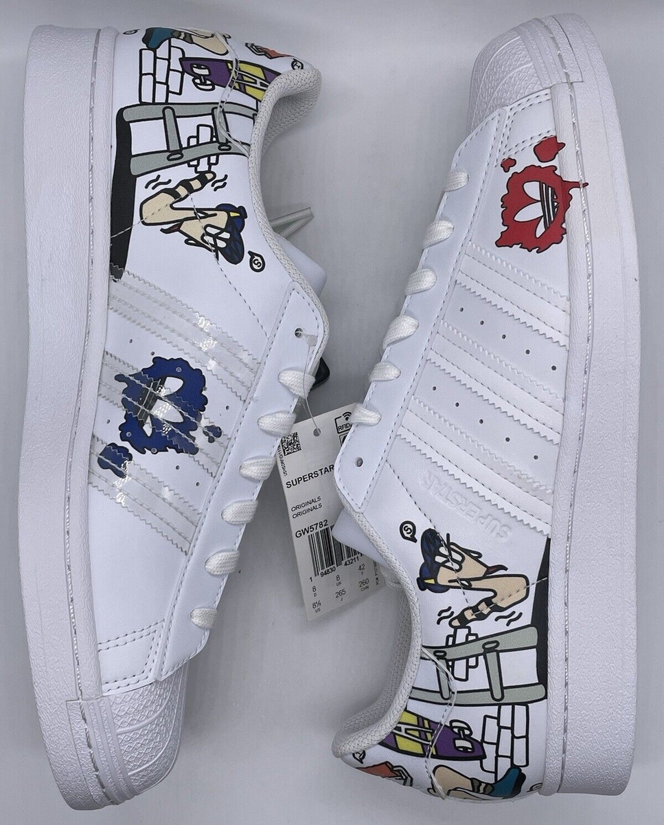 adidas Original Mens Superstar White Comic Shell Toes Size 8.5 GW5782 NWOB  | eBay
